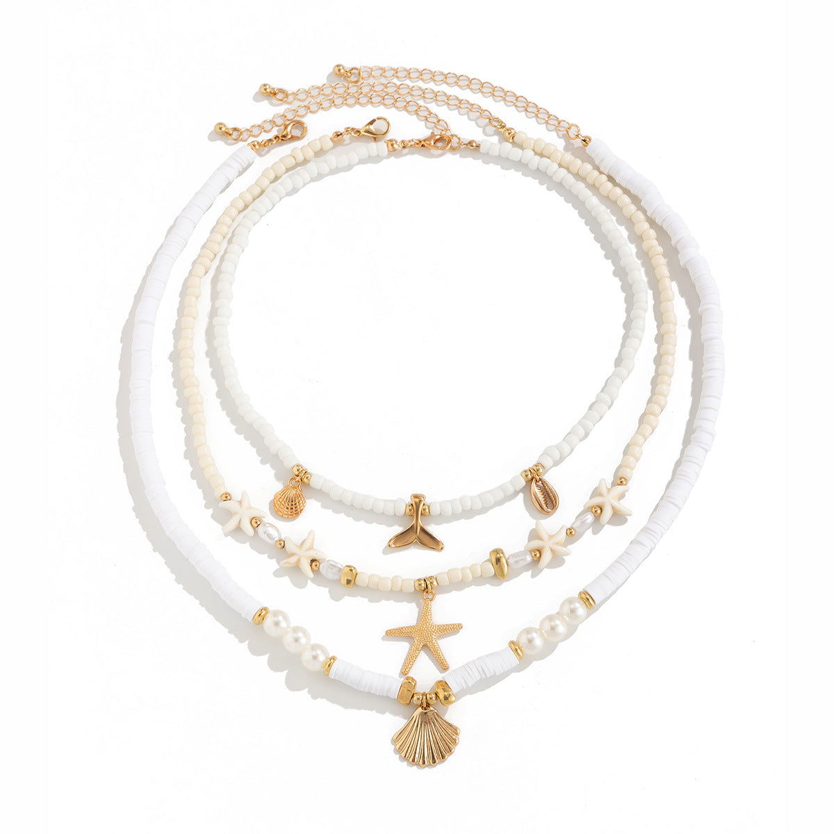 Layered Beaded Beach Necklace