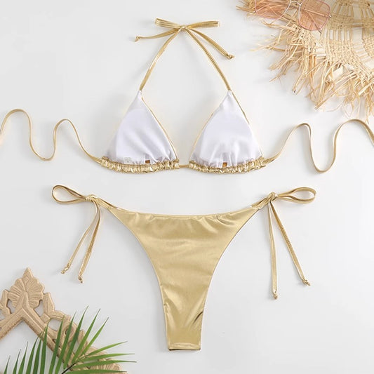 Gold Chrome Bikini