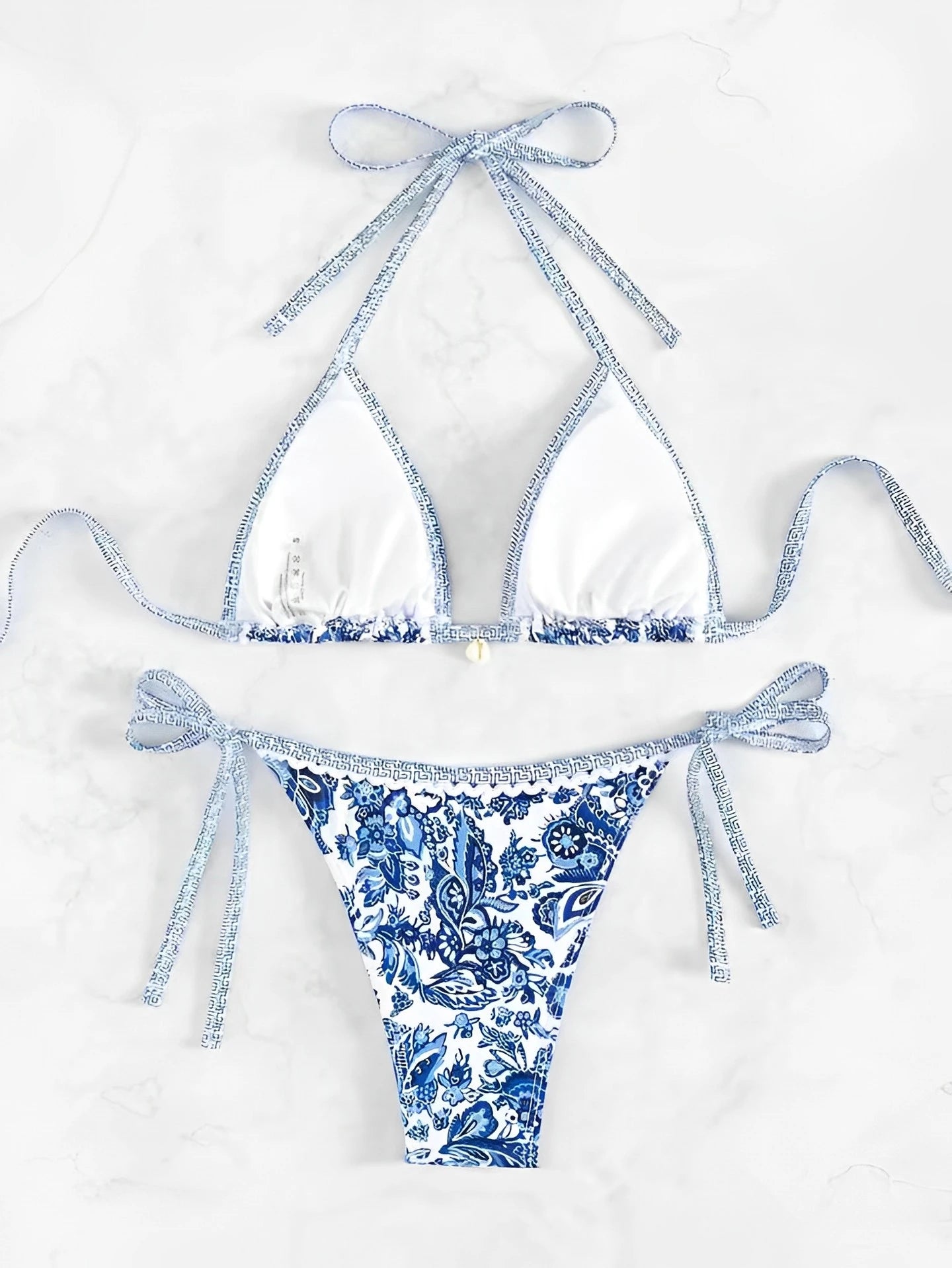 Halter String Triangle Two Piece Bikini